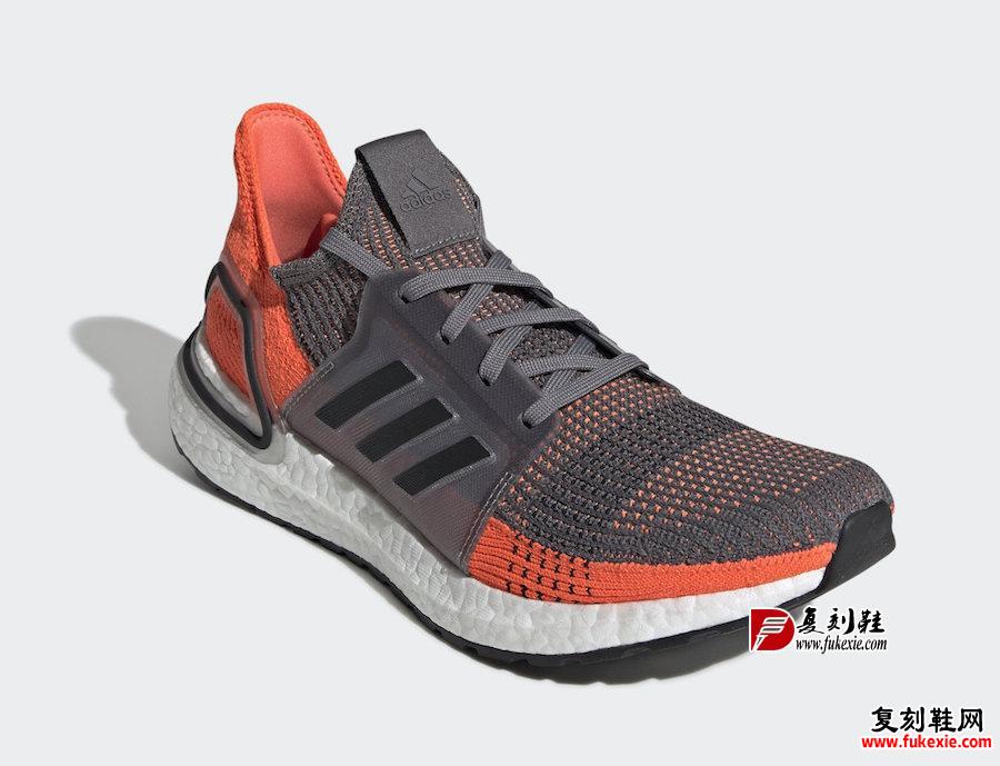 Ultra Boost 19,UB19,adidas,发售,  亮眼珊瑚橙装扮！Ultra Boost 19 全新配色即将发售 复刻鞋网 fukexie.com