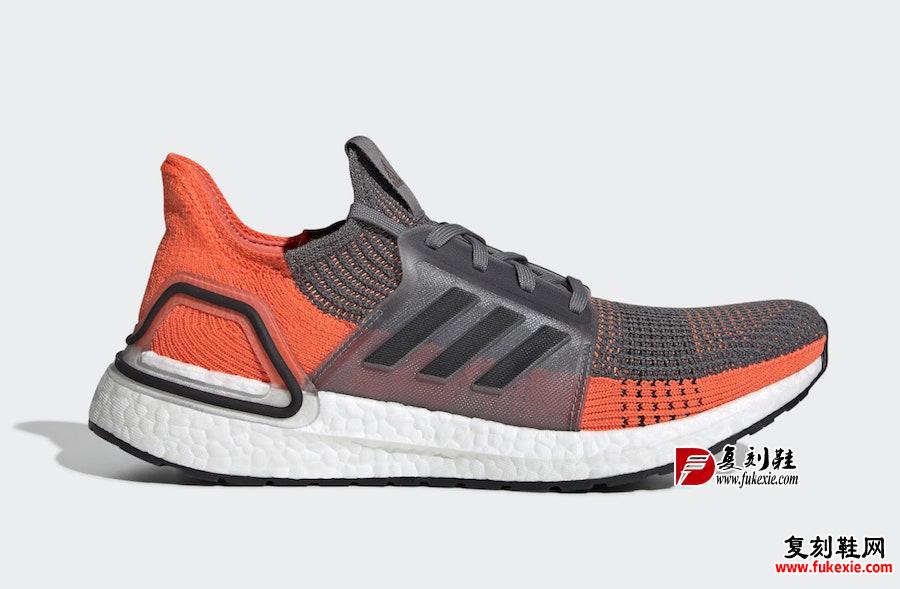 Ultra Boost 19,UB19,adidas,发售,  亮眼珊瑚橙装扮！Ultra Boost 19 全新配色即将发售 复刻鞋网 fukexie.com