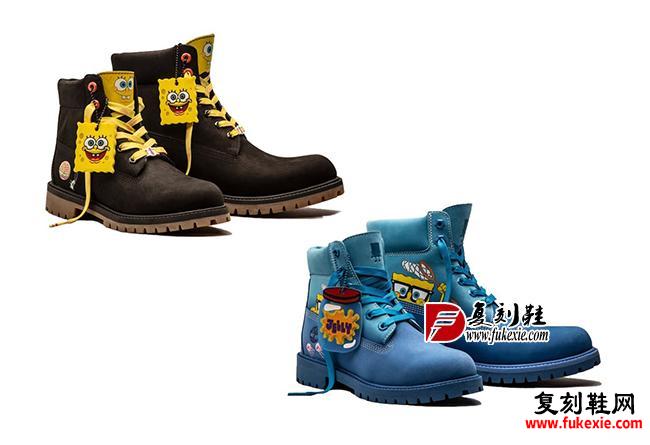 Timberland,Premium Waterproof  《海绵宝宝》x Timberland 联名来袭！装饰丰富，细节满满！