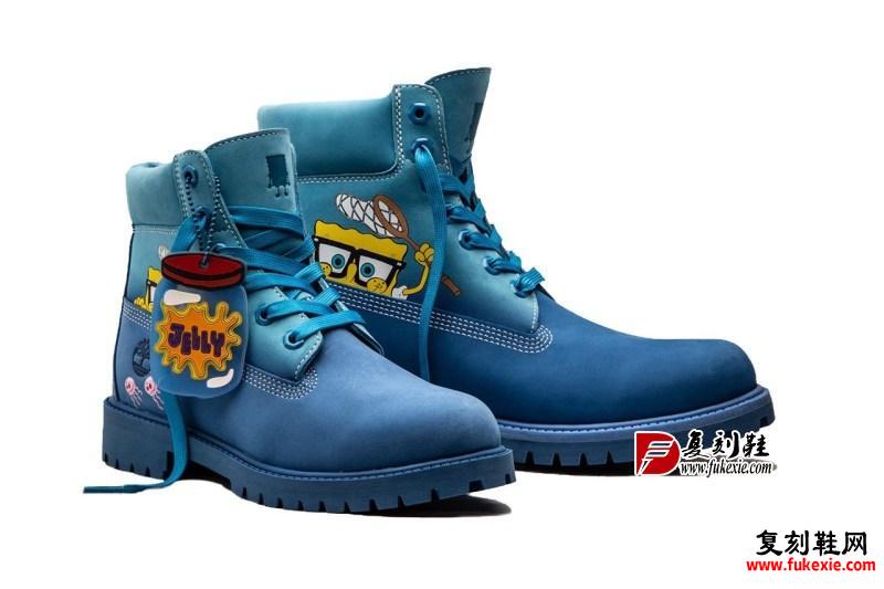 Timberland,Premium Waterproof  《海绵宝宝》x Timberland 联名来袭！装饰丰富，细节满满！