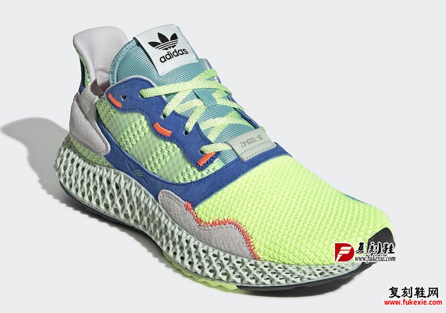 adidas,ZX 4000,4D,EF9623  清爽夏日气质！全新配色 adidas ZX 4000 4D 下周发售！