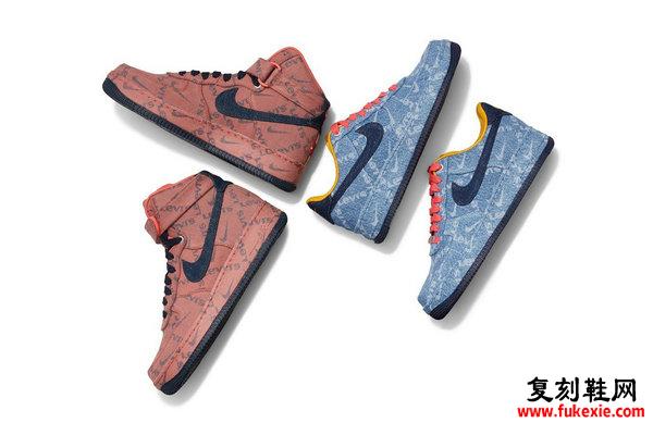 这两双 Levi’s x Nike Air Force 1 将于 8 月 26 日正式开售，不要再错过了| 复刻鞋网 fukexie.com