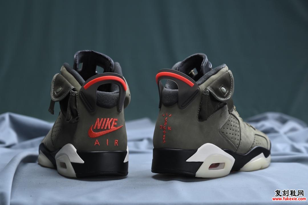 Travis Scott x Air Jordan 6 丰富细节 + 炫酷夜光 货号：CN1084-200  复刻鞋网 fukexie.com