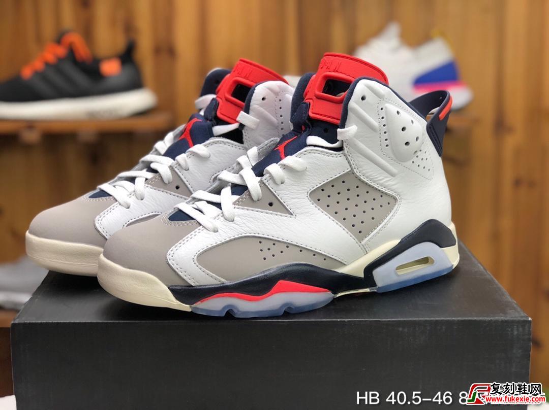 Air Jordan 6 Tinker 白灰红外线乔六手稿货号：384664-104 | 复刻鞋网 fukexie.com