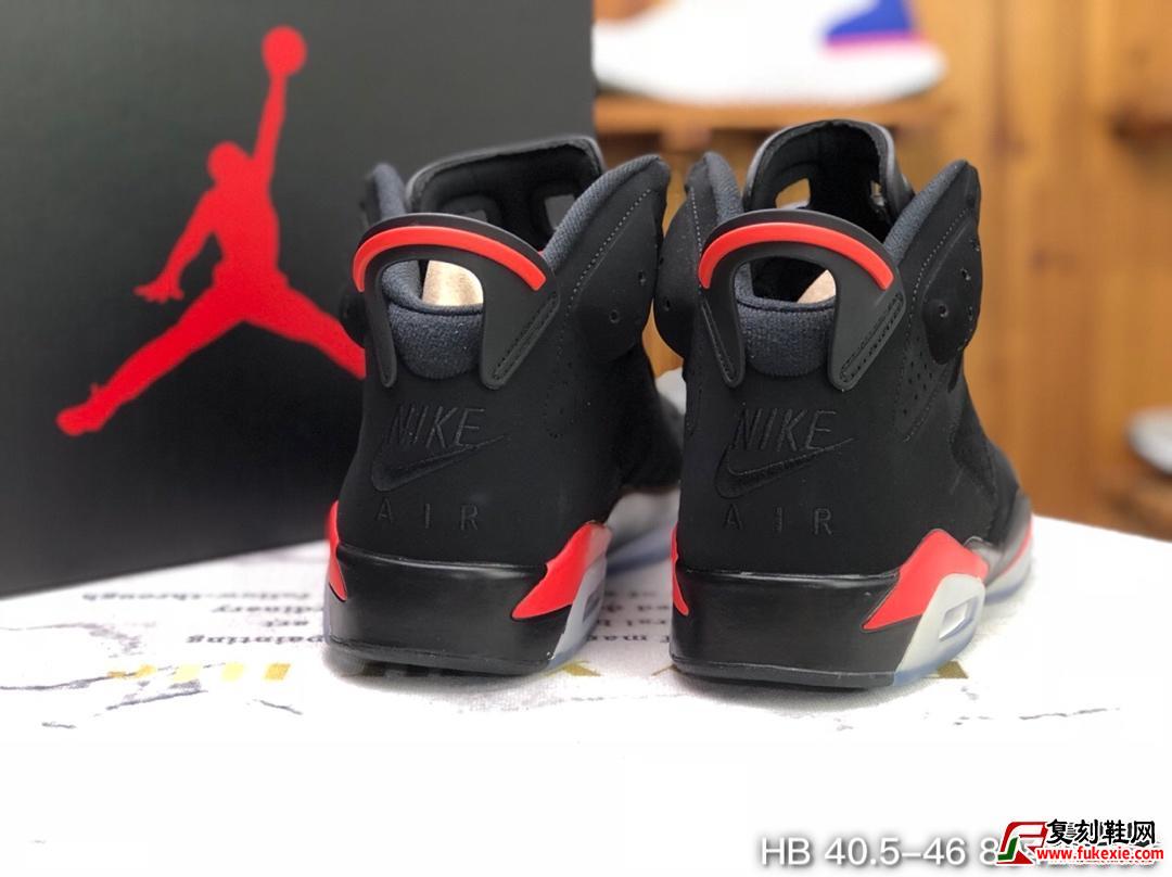 Air Jordan 6 "Infrared - 2019 Release" 樱木花道黑红货号：384664-060 | 复刻鞋网 fukexie.com