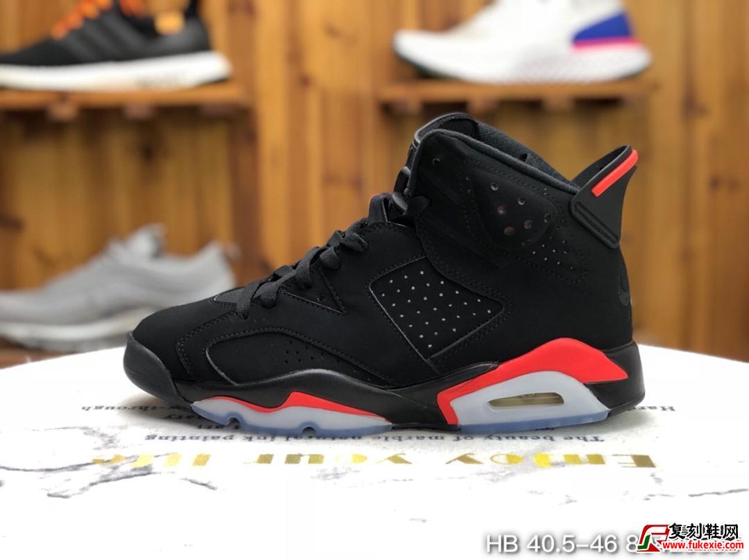 Air Jordan 6 "Infrared - 2019 Release" 樱木花道黑红货号：384664-060 | 复刻鞋网 fukexie.com