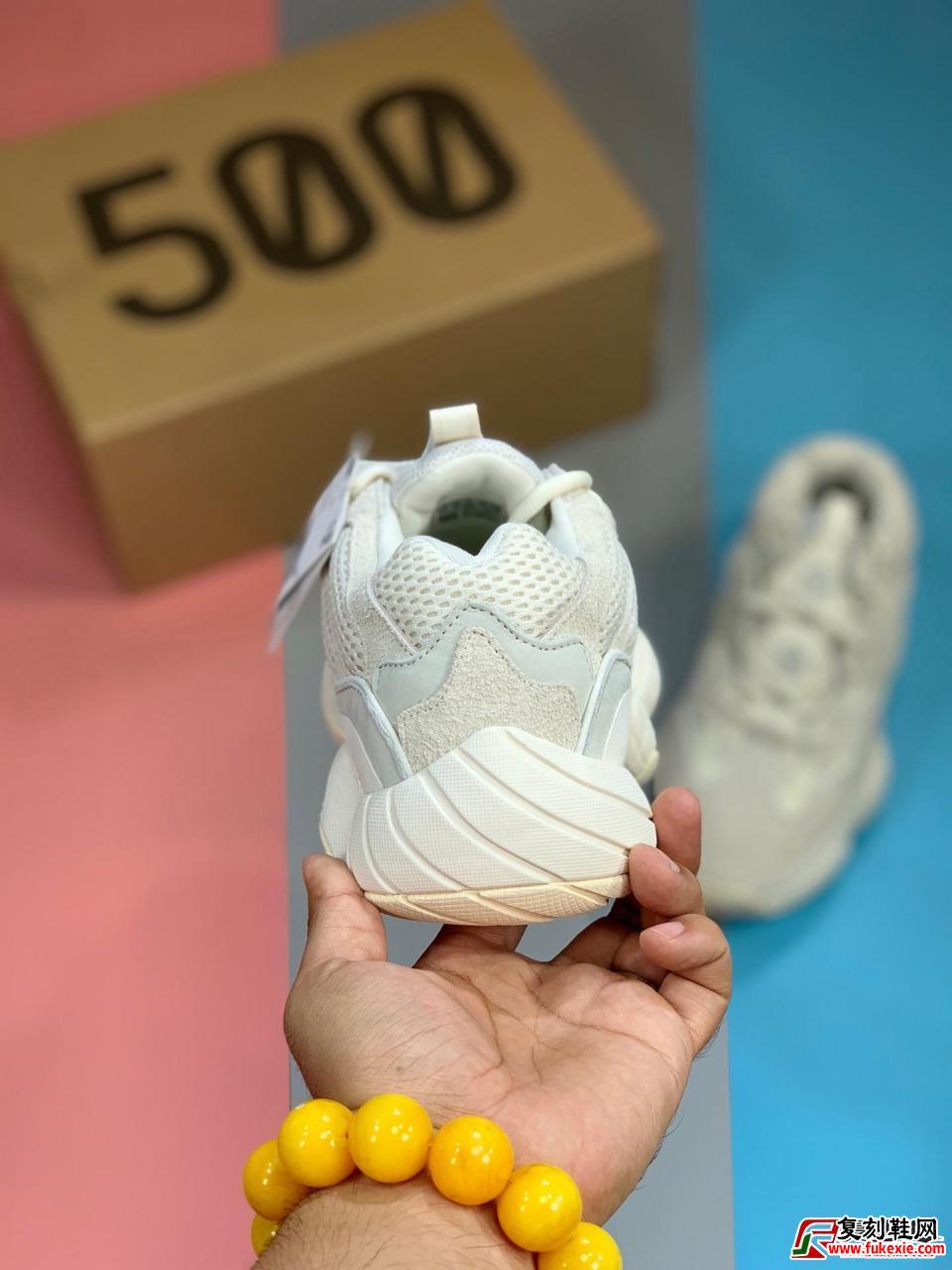Adidas Yeezy 500 “Bone White” 椰子500系列/侃爷新作 骨白货号 :FV3573| 复刻鞋网 fukexie.com