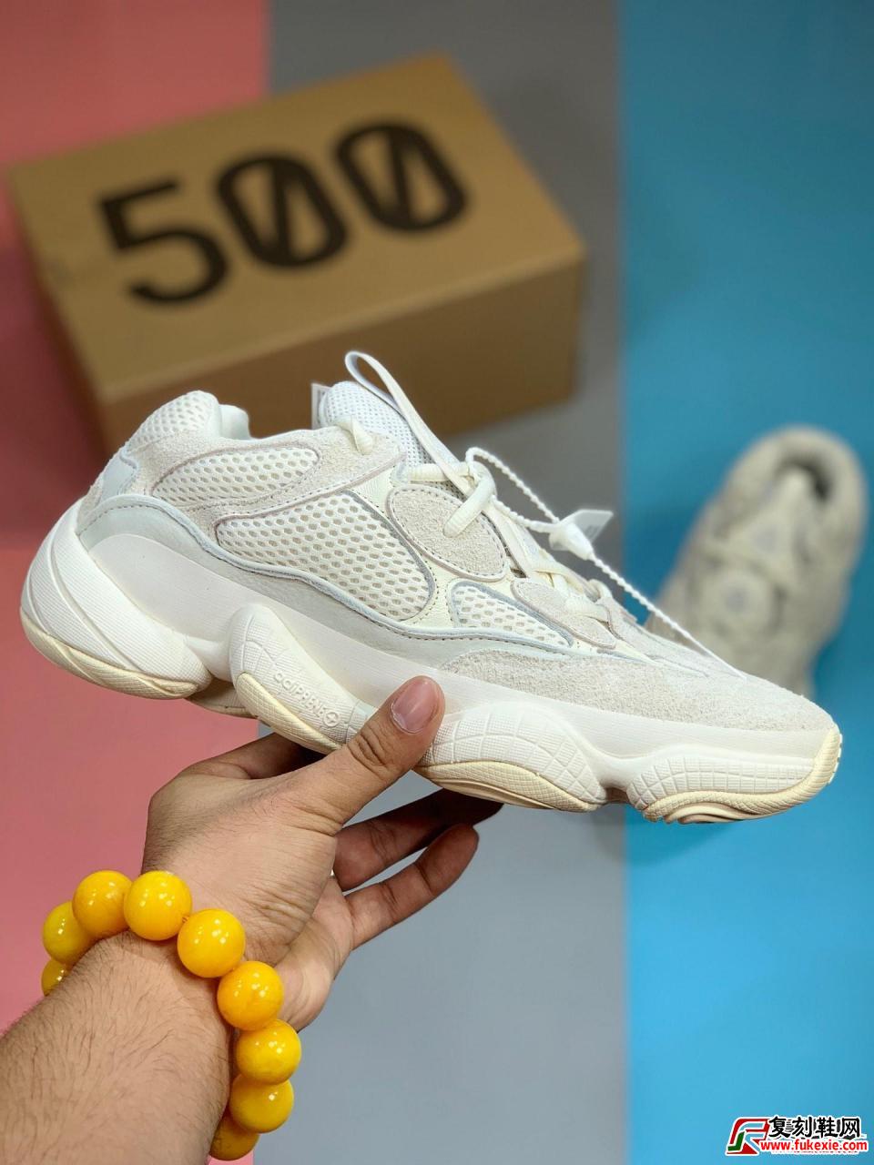 Adidas Yeezy 500 “Bone White” 椰子500系列/侃爷新作 骨白货号 :FV3573| 复刻鞋网 fukexie.com