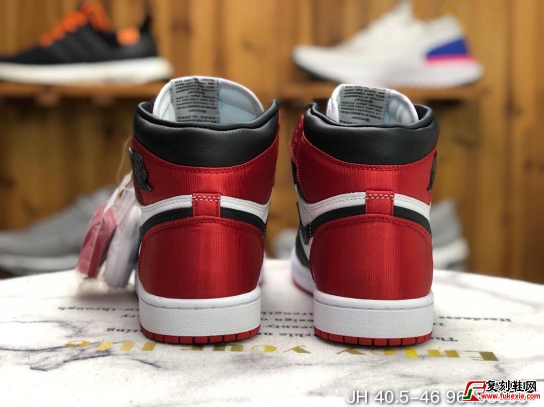 Air Jordan 1 High OG Satin " Black Toe" 丝绸黑脚趾 CD0461-016 | 复刻鞋网 fukexie.com