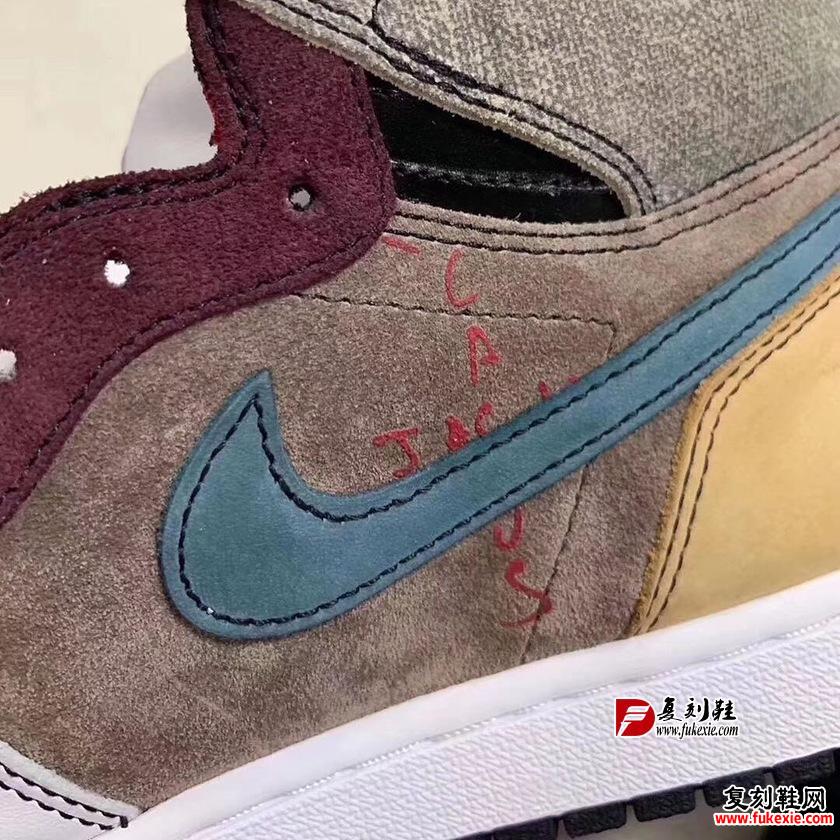 Travis Scott x AJ 1 Sample 倒钩新版本翻出，一起来围观吧 复刻鞋网 399.name