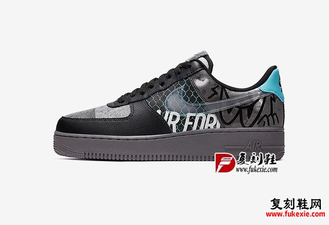 全新涂鸦 Air Force 1 近期登场货号: CI0066-001 复刻鞋网 fukexie.com