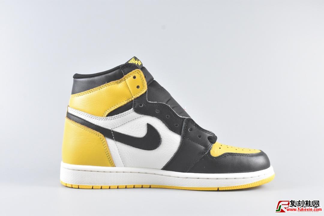 Air Jordan 1 Retro High OG 黑黄脚趾货号：AR1020-700 | 复刻鞋网 fukexie.com