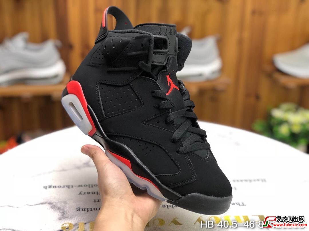 Air Jordan 6 "Infrared - 2019 Release" 樱木花道黑红货号：384664-060 | 复刻鞋网 fukexie.com