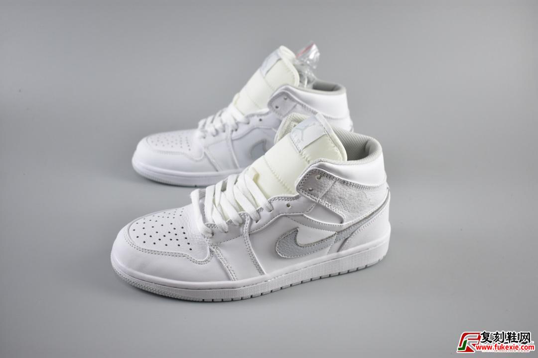 Nike Air Jordan Mid “小白” 货号:554724-108 | 复刻鞋网 fukexie.com