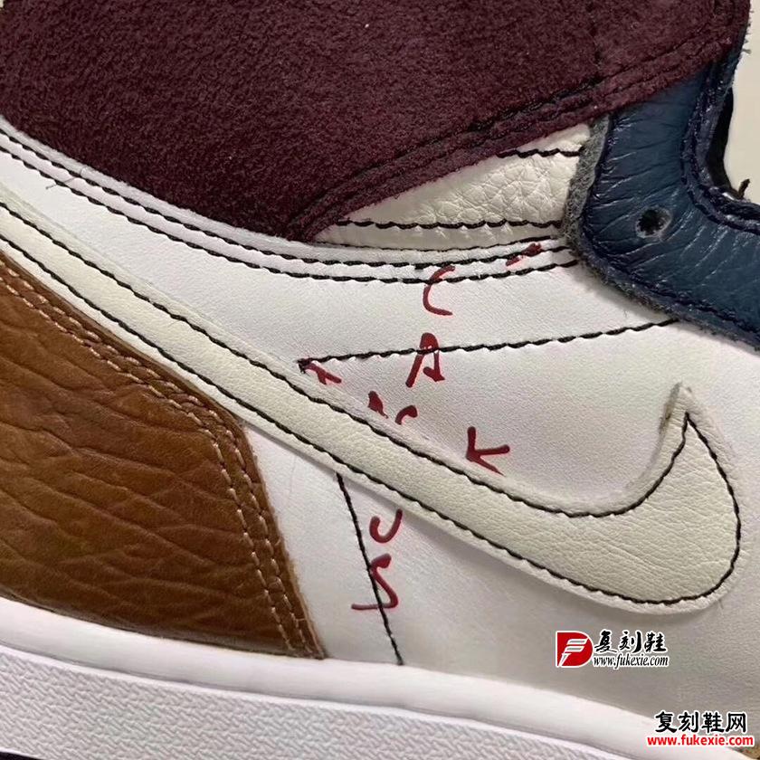 Travis Scott x AJ 1 Sample 倒钩新版本翻出，一起来围观吧 复刻鞋网 399.name