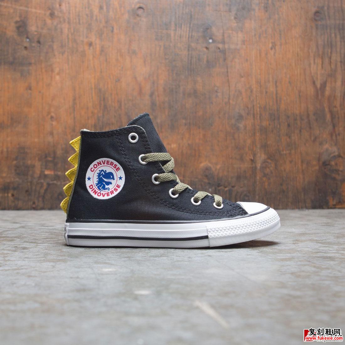 CONVERSE 推出新款 All Star 恐龙童鞋货号：665349C | 复刻鞋网 fukexei.com