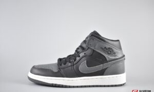 Nike Air Jordan 1 Mid “Dark Grey”货号：554724-041| 复刻鞋网 fukexie.com