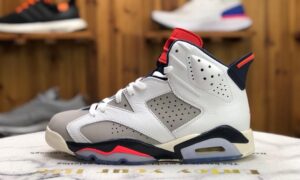 Air Jordan 6 Tinker 白灰红外线乔六手稿货号：384664-104 | 复刻鞋网 fukexie.com