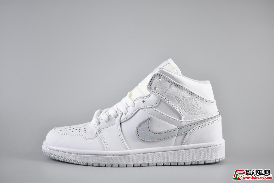 Nike Air Jordan Mid “小白” 货号:554724-108 | 复刻鞋网 fukexie.com