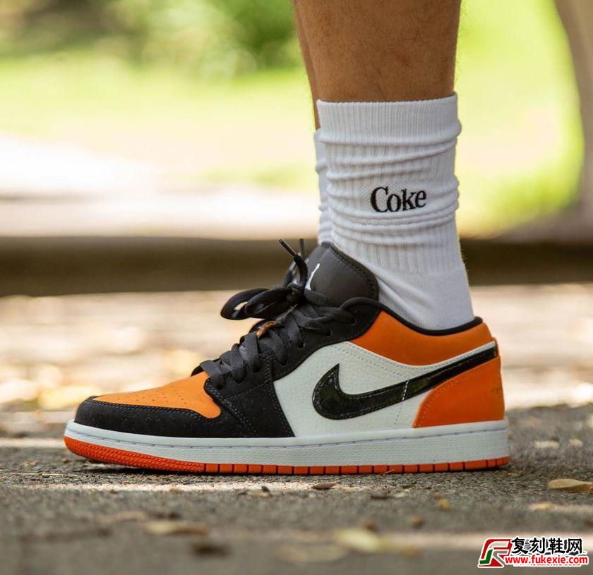 Air Jordan 1 Low “Shattered Backboard”低帮扣碎上脚图货号：553558-128 | 复刻鞋网 fukexie.com