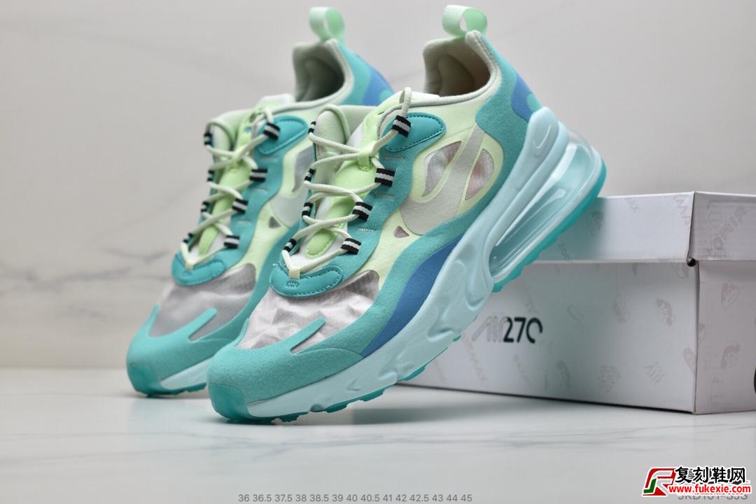 耐克 Nike React Air Max 270 高桥盾网纱系列货号：AO4971-301 | 复刻鞋网 fukexie.com