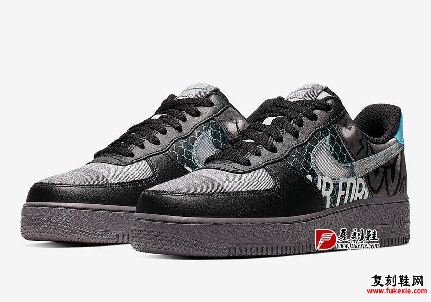 全新涂鸦 Air Force 1 近期登场货号: CI0066-001 复刻鞋网 fukexie.com