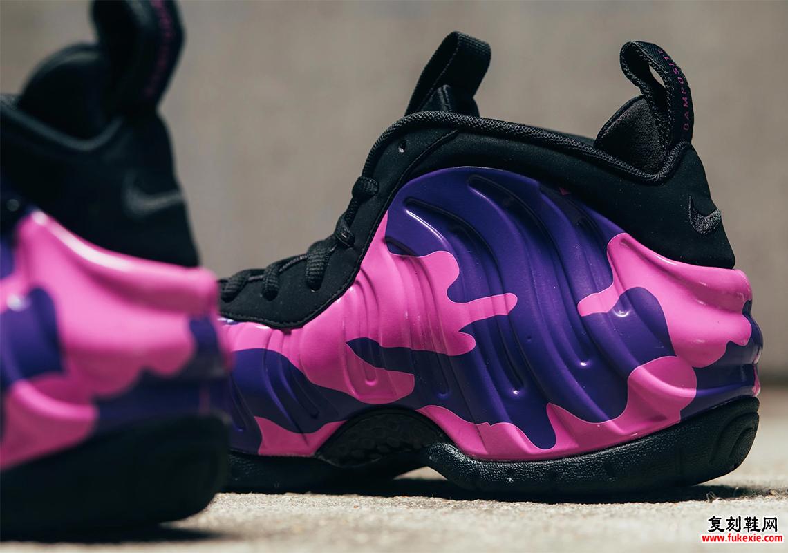 全新紫色迷彩配色 Air Foamposite Pro 将于 8 月 17 日在 Nike 官网及各大零售商发售 复刻鞋网 fukexie.com
