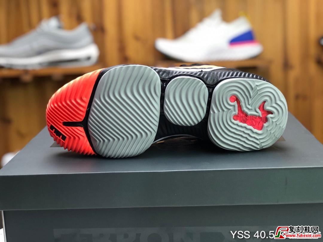 Nike LeBron XVI Hot Lava 詹姆斯16 白粉热熔岩实战篮球鞋货号：CI1521-001 | 复刻鞋网 fukexie.com