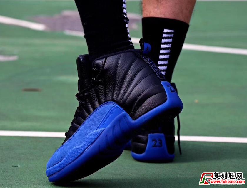 Air Jordan 12 “Game Royal”黑蓝本月发售货号：130690-014 | 复刻鞋网 fukexie.com