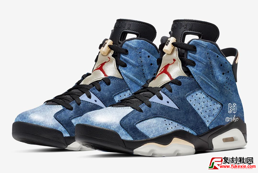 Air Jordan 6“Washed Denim” 货号：CT5350-401  | 复刻鞋网 fukexie.com