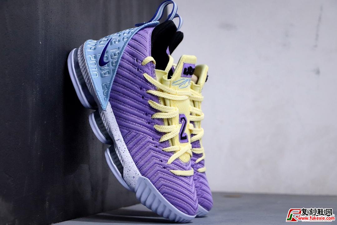 Nike Lebron 16 Lakers 紫黄货号：CK4765-500 | 复刻鞋网 fukexie.com