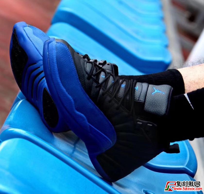 Air Jordan 12 “Game Royal”黑蓝本月发售货号：130690-014 | 复刻鞋网 fukexie.com