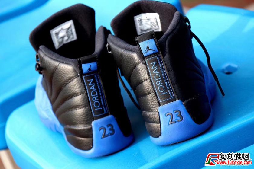 Air Jordan 12 “Game Royal”黑蓝本月发售货号：130690-014 | 复刻鞋网 fukexie.com