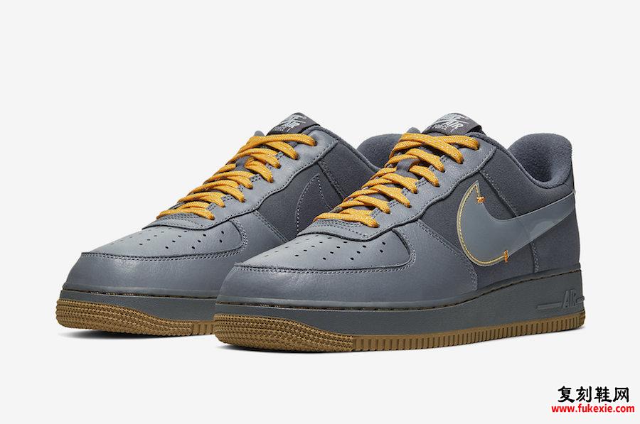 Nike,AF1,Air Force 1,CQ6367-00  Swoosh 被放大了！这双全新 Air Force 1 秋冬穿还不错！