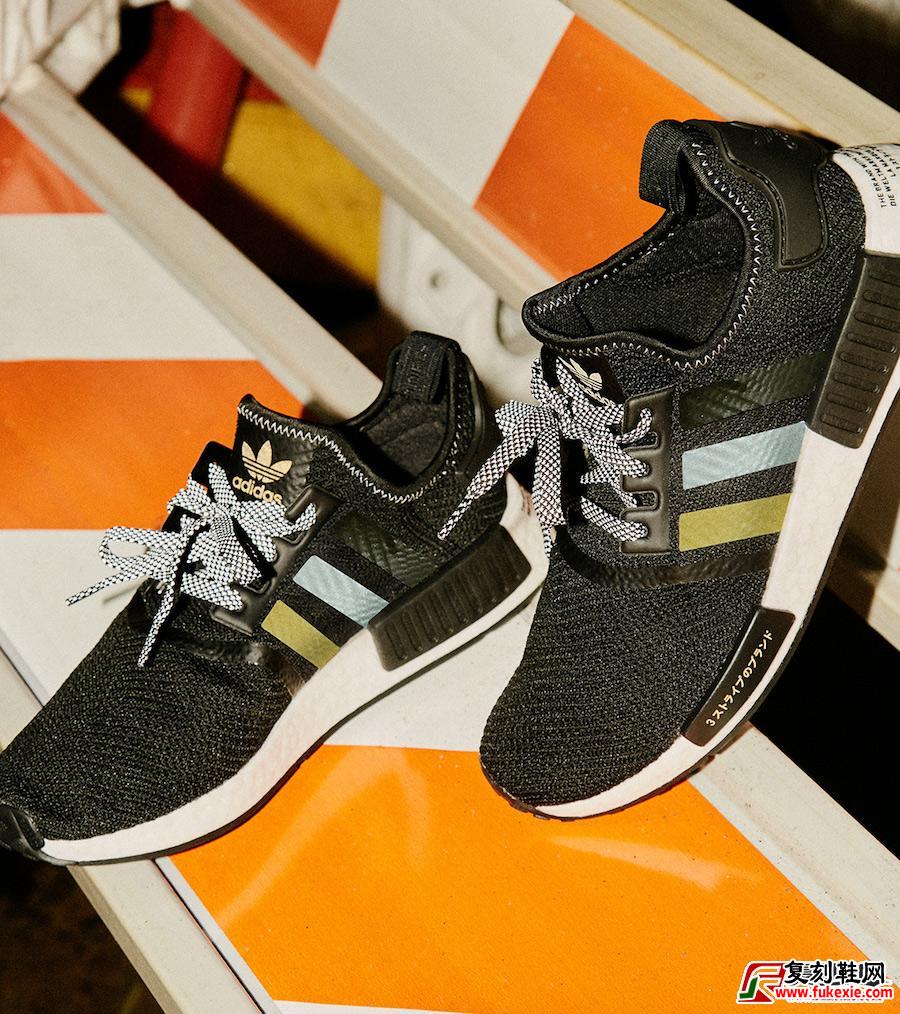 Shoe Palace x adidas NMD R1 黑金装扮 货号：EH2749 发售价格：0 美元 | 复刻鞋网 fukexie.com