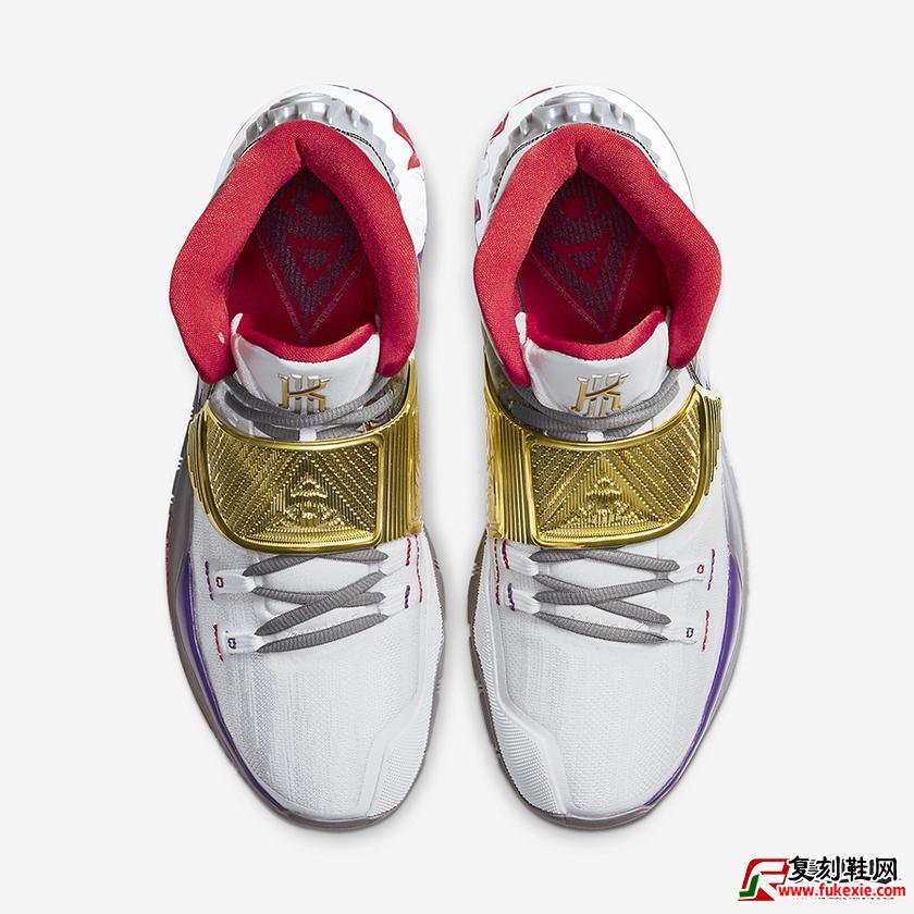 Nike Kyrie 6 Pre-Heat“ Houston” 货号：CN9839-100  发售日期：2019年11月11日 | 复刻鞋网 fukexie.com