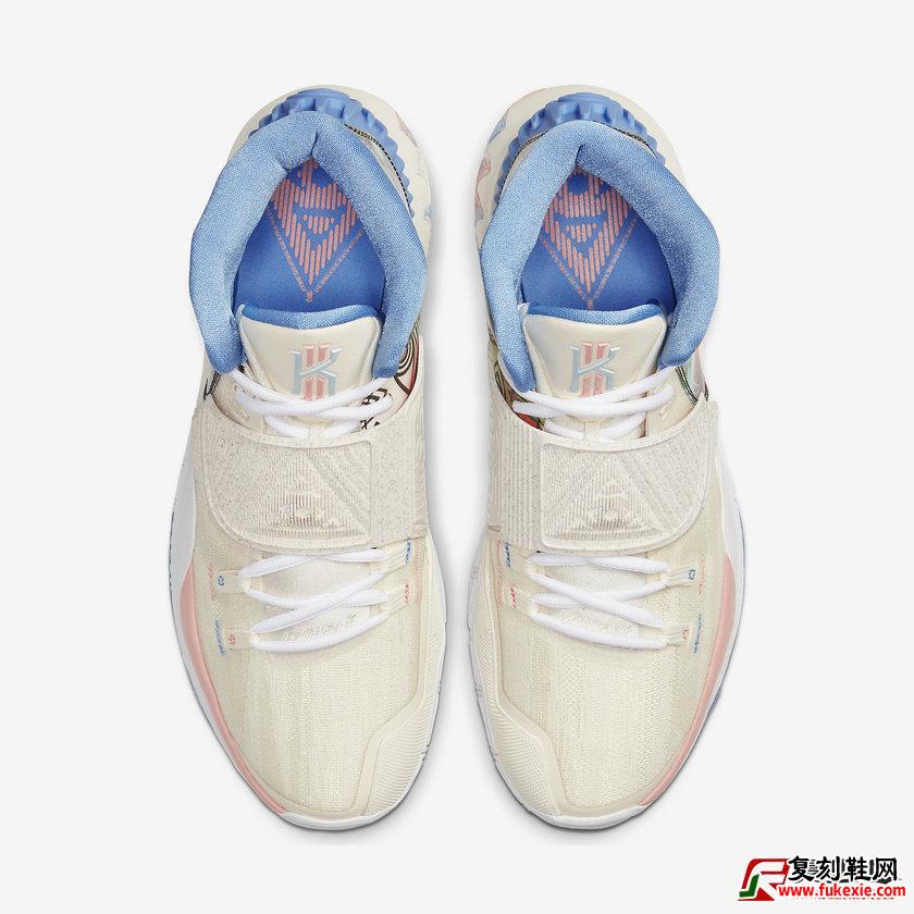 Nike Kyrie 6 Pre-Heat“ LA” 货号：CN9839-101  发售日期：2019年11月11日 | 复刻鞋网 fukexie.com