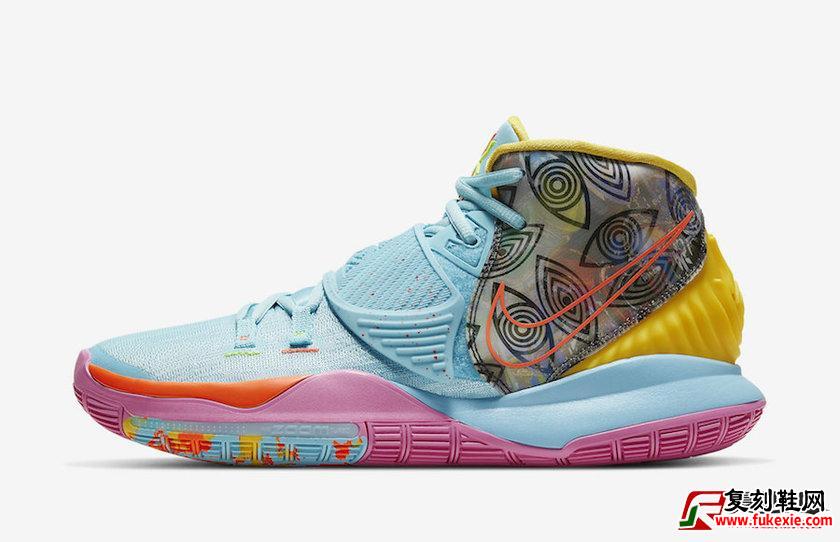 Nike Kyrie 6 Pre-Heat“ Miami” 货号：CN9839-404  发售日期：2019年11月11日 | 复刻鞋网 fukexie.com