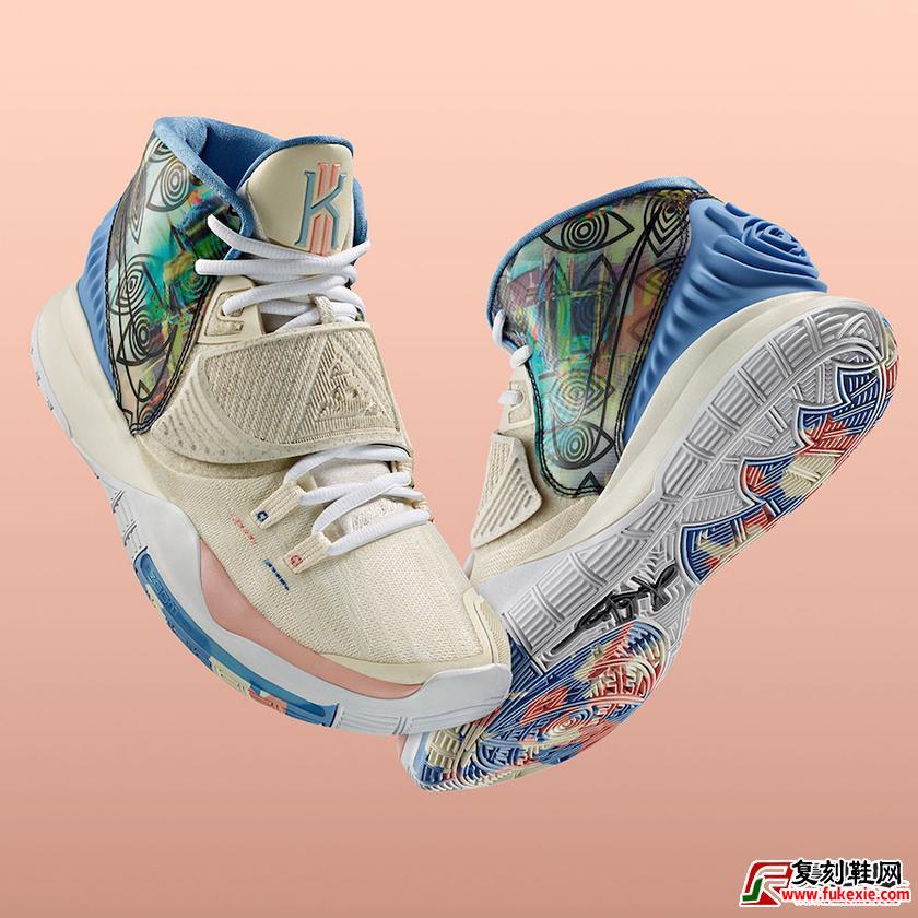 Nike Kyrie 6 Pre-Heat“ LA” 货号：CN9839-101  发售日期：2019年11月11日 | 复刻鞋网 fukexie.com