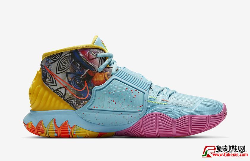 Nike Kyrie 6 Pre-Heat“ Miami” 货号：CN9839-404  发售日期：2019年11月11日 | 复刻鞋网 fukexie.com