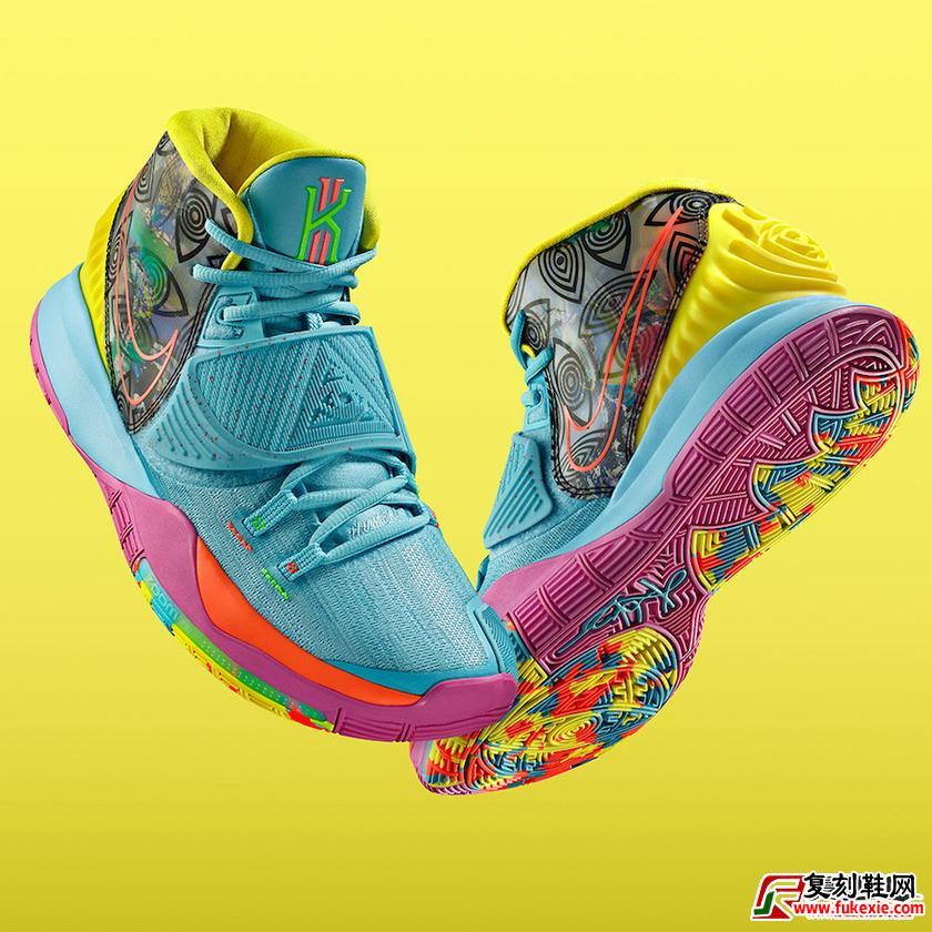 Nike Kyrie 6 Pre-Heat“ Miami” 货号：CN9839-404  发售日期：2019年11月11日 | 复刻鞋网 fukexie.com