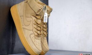 耐克Nike Air Force 1 High  '07 “Flax”空军一号经典百搭高帮板鞋“麦黄”货号：882096-200 | 复刻鞋网 www.fukexie.com