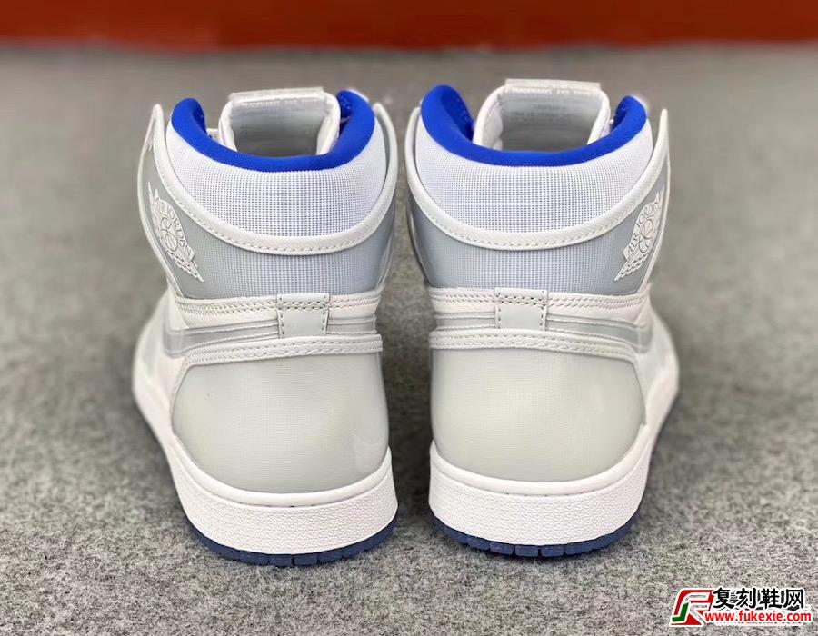 Air Jordan 1 Zoom R2T白色Racer Blue CK6637-104 2020