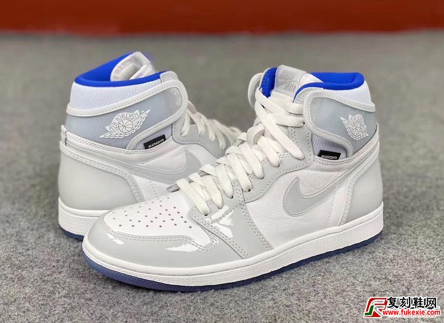 Air Jordan 1 Zoom R2T白色Racer Blue CK6637-104 2020