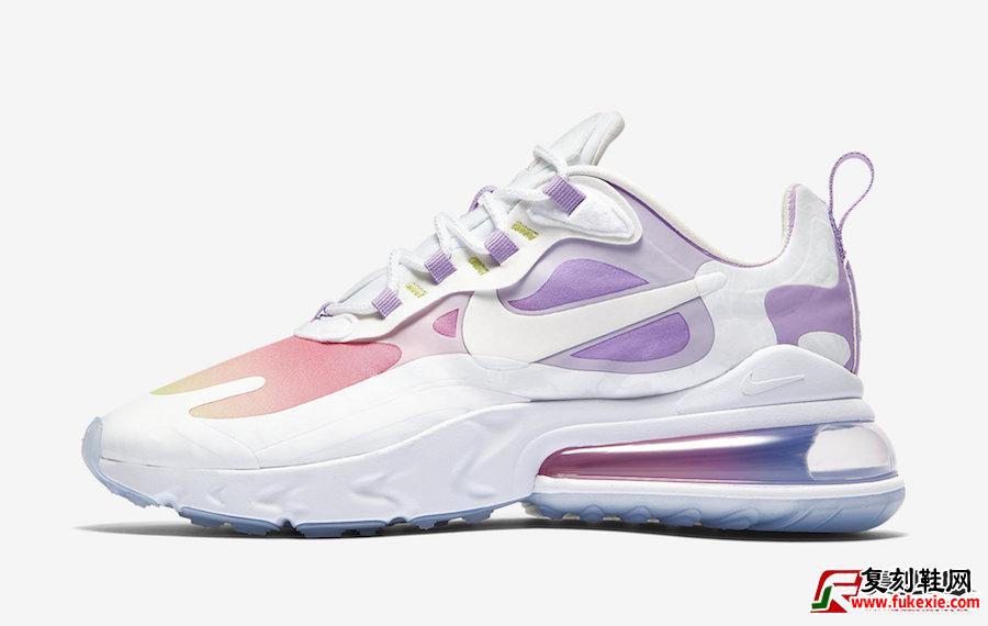 Nike Air Max 270 React Pastel Yellow Pink Purple CU2995-911发布日期信息