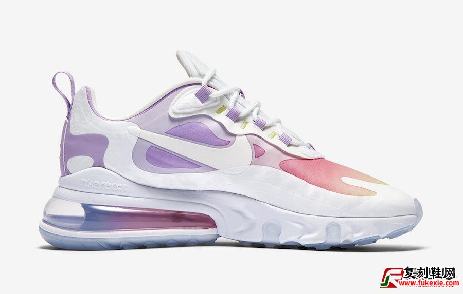 Nike Air Max 270 React Pastel Yellow Pink Purple CU2995-911发布日期信息