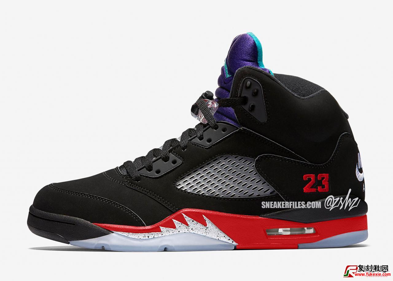 Air Jordan 5'Top 3'发售日期 货号：CZ1786-001