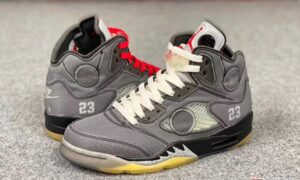 灰白色Air Jordan 5黑色CT8480-001