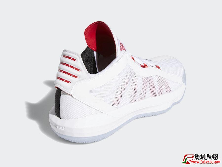 adidas Dame 6``White and Scarlet''即将上市 货号：EH2069