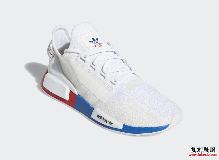 adidas NMD R1 V2 White Red Blue FX4148发售日期